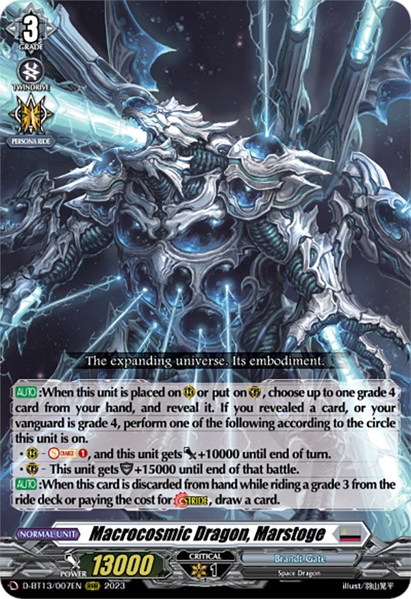 Image for Macrocosmic Dragon, Marstoge (D-BT13: Flight of Chakrabarthi) (D-BT13/007EN) - Cardfight Vanguard