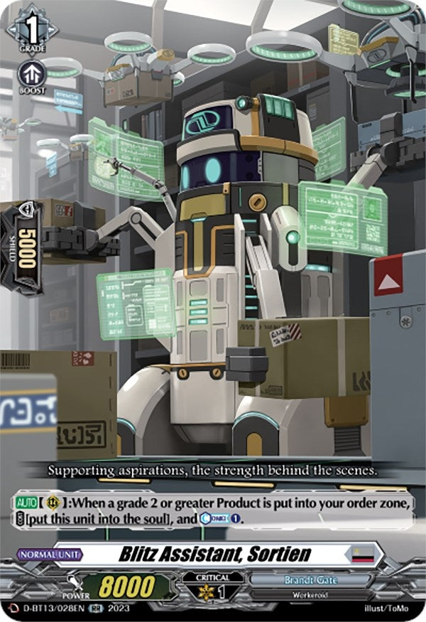 Image for Blitz Assistant, Sortien (D-BT13: Flight of Chakrabarthi) (D-BT13/028EN) - Cardfight Vanguard