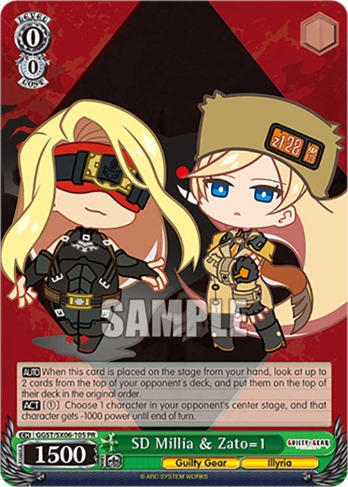 Image for SD Millia & Zato=1 (Guilty Gear -Strive-) (GGST/SX06-105 PR) - Weiss Schwarz