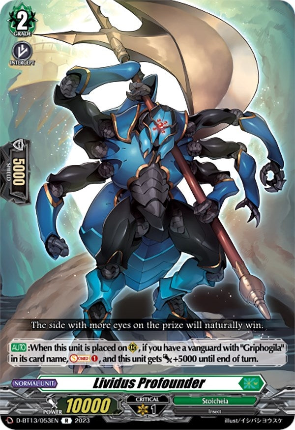 Image for Lividus Profounder (D-BT13: Flight of Chakrabarthi) (D-BT13/053EN) - Cardfight Vanguard