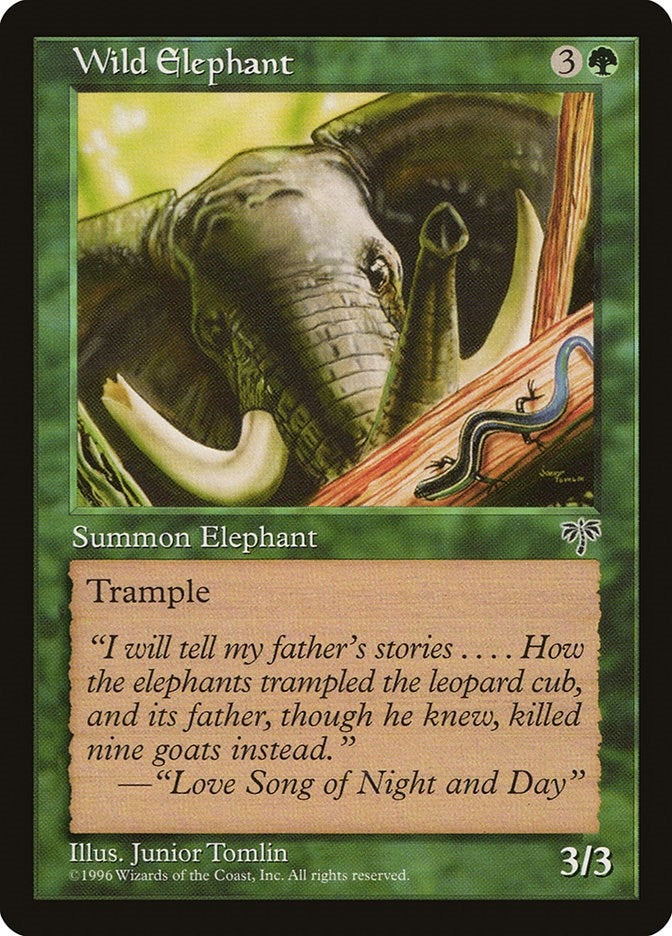 Image for Wild Elephant (Mirage) - Magic: The Gathering