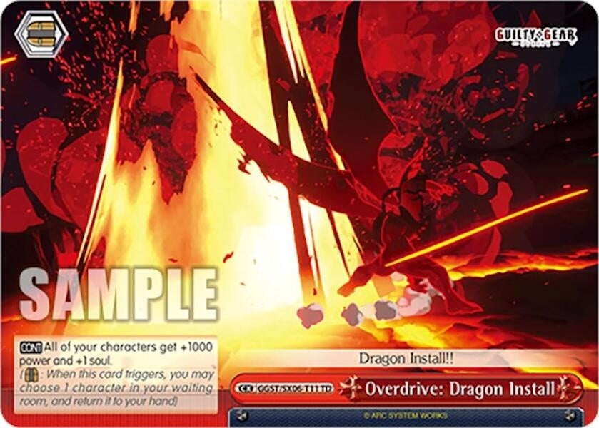 Image for Overdrive: Dragon Install (Guilty Gear -Strive-) (GGST/SX06-T11 TD) - Weiss Schwarz