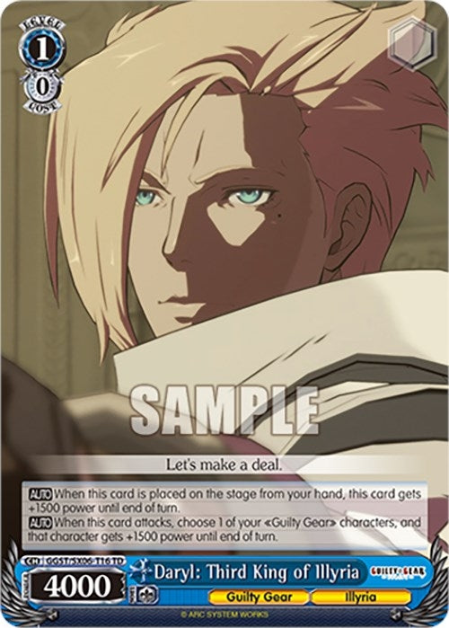 Image for Daryl: Third King of Illyria (Guilty Gear -Strive-) (GGST/SX06-T16 TD) - Weiss Schwarz