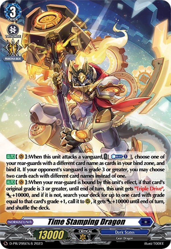 Image for Time Stamping Dragon (Foil) (D Promo Cards) (D-PR/295EN-S) - Cardfight Vanguard
