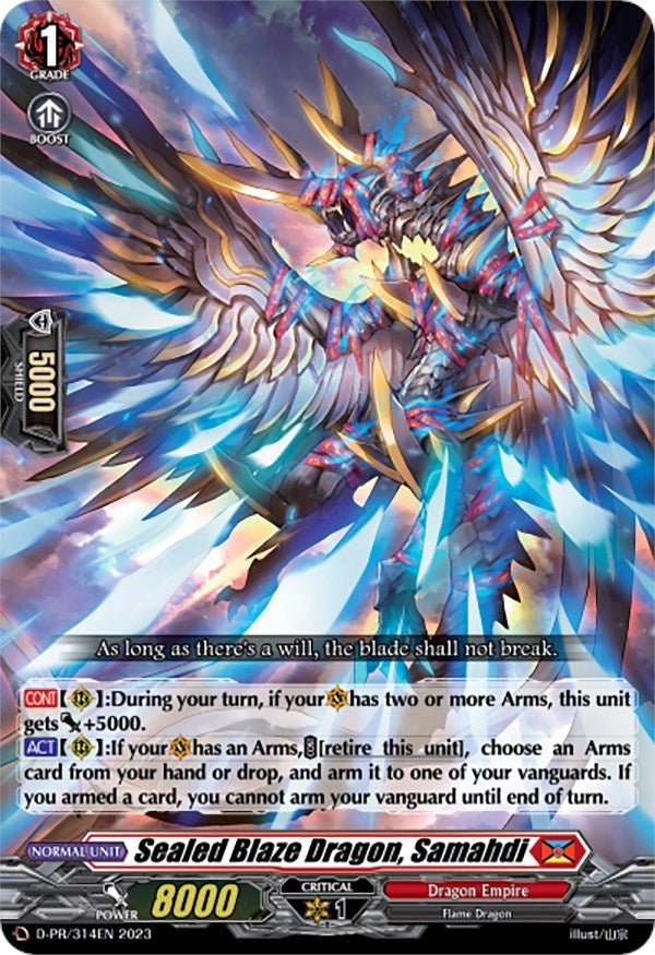 Image for Sealed Blaze Dragon, Samahdi (D Promo Cards) (D-PR/314EN) - Cardfight Vanguard