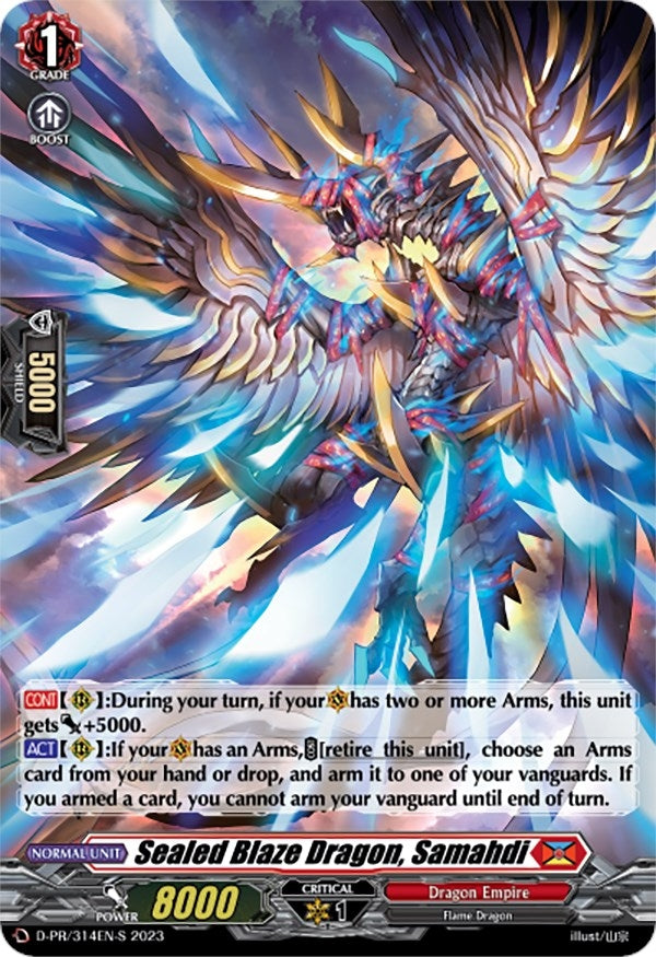 Image for Sealed Blaze Dragon, Samahdi (Foil) (D Promo Cards) (D-PR/314EN-S) - Cardfight Vanguard