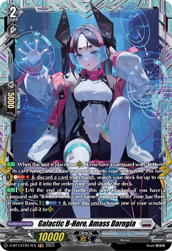 Image for Galactic B-Hero, Amass Darngia (FR) (D-BT13: Flight of Chakrabarthi) (D-BT13/FR17EN) - Cardfight Vanguard