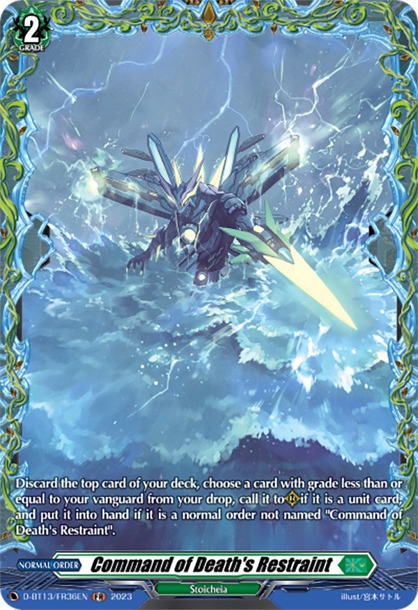 Image for Command of Death's Restraint (FR) (D-BT13: Flight of Chakrabarthi) (D-BT13/FR36EN) - Cardfight Vanguard