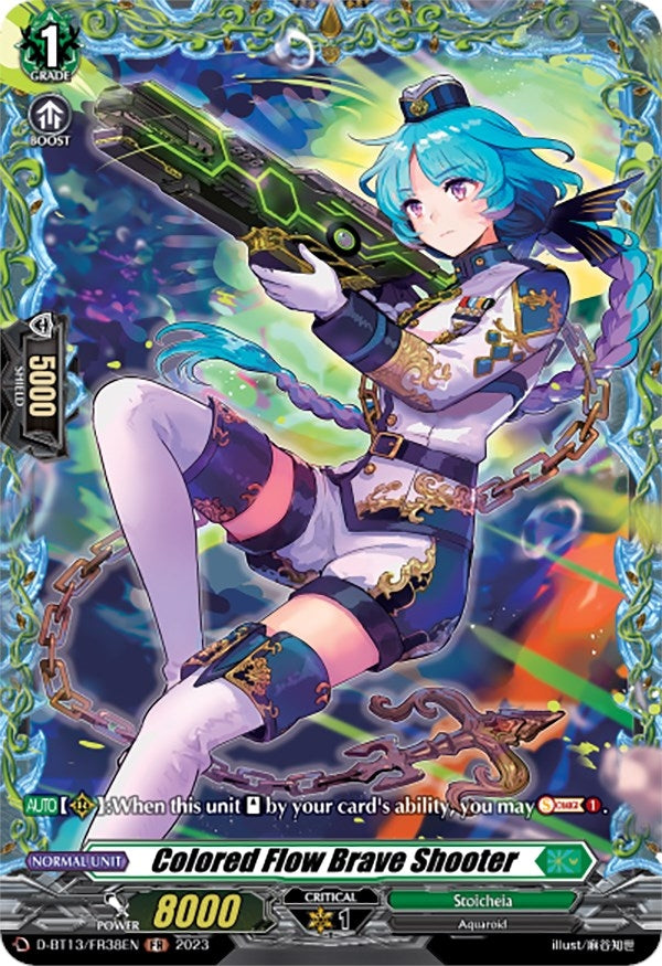 Image for Colored Flow Brave Shooter (FR) (D-BT13: Flight of Chakrabarthi) (D-BT13/FR38EN) - Cardfight Vanguard