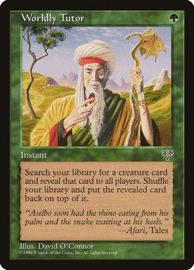 Image for Worldly Tutor (Mirage) - Magic: The Gathering