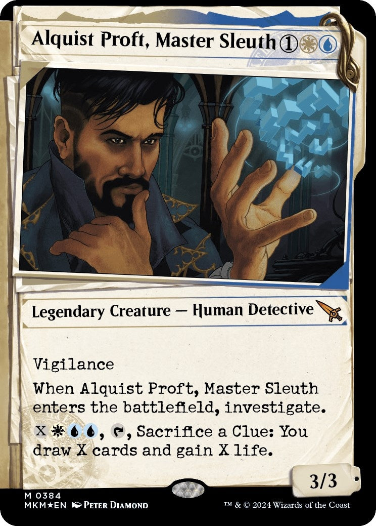 Image for Alquist Proft, Master Sleuth (Showcase) (Invisible Ink) (Murders at Karlov Manor) (384) - Magic: The Gathering