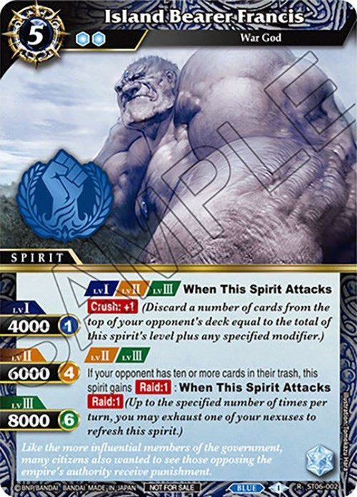 Image for Island Bearer Francis (Event Pack Vol. 3) (Launch & Event Promos) (ST06-002) - Battle Spirits Saga