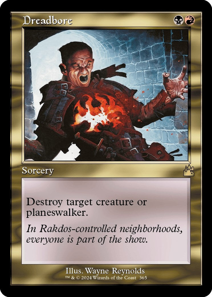 Image for Dreadbore (Retro Frame) (Ravnica Remastered) (365) - Magic: The Gathering
