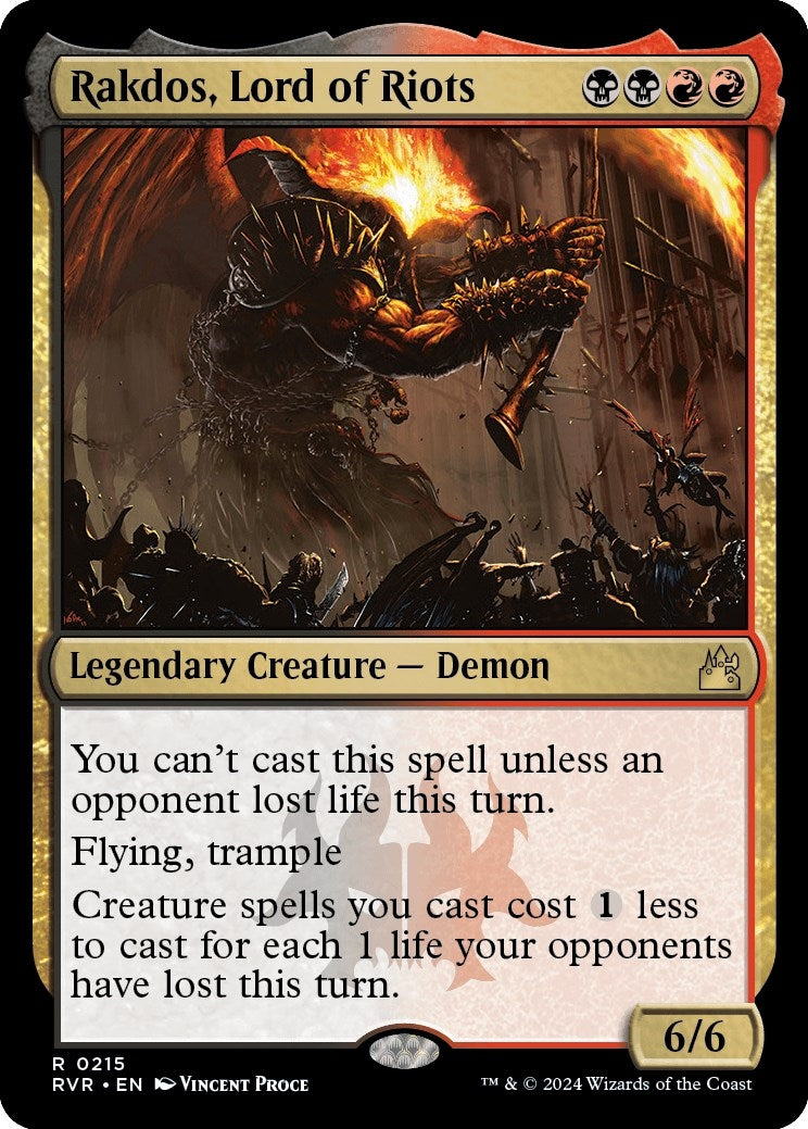 Image for Rakdos, Lord of Riots (Ravnica Remastered) (215) - Magic: The Gathering