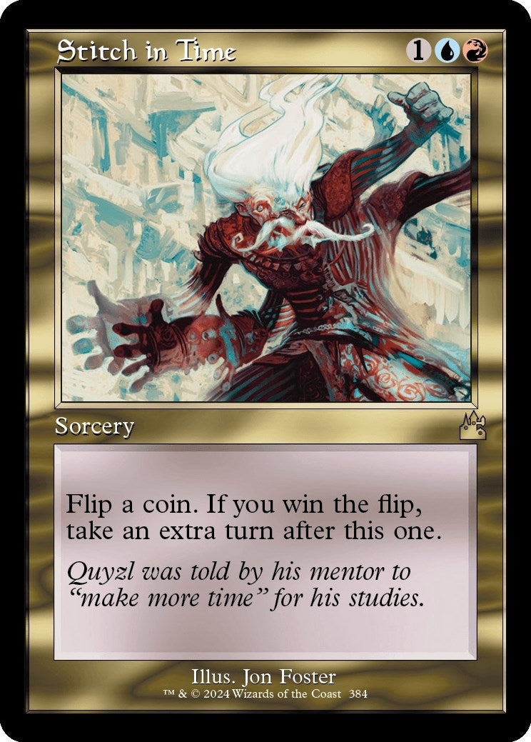 Image for Stitch in Time (Retro Frame) (Ravnica Remastered) (384) - Magic: The Gathering