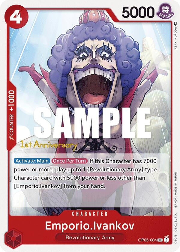 Image for Emporio.Ivankov (Awakening of the New Era: 1st Anniversary Tournament Cards) (OP05-004) - One Piece Card Game