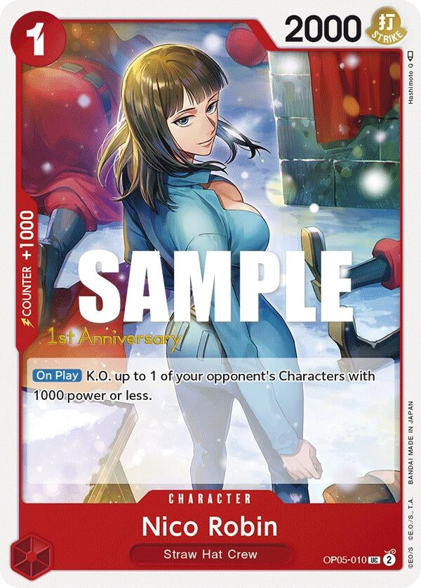 Image for Nico Robin (Awakening of the New Era: 1st Anniversary Tournament Cards) (OP05-010) - One Piece Card Game
