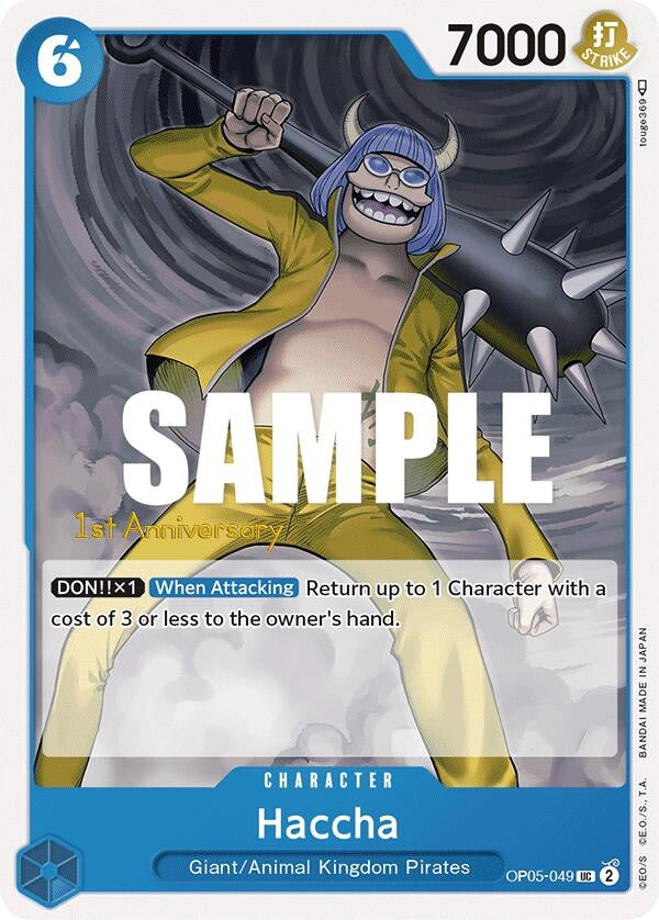 Image for Haccha (Awakening of the New Era: 1st Anniversary Tournament Cards) (OP05-049) - One Piece Card Game