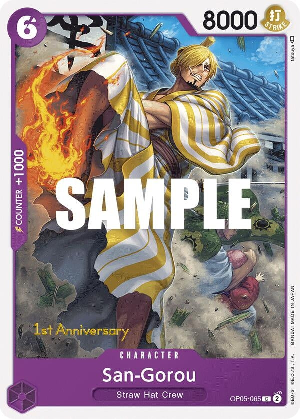 Image for San-Gorou (Awakening of the New Era: 1st Anniversary Tournament Cards) (OP05-065) - One Piece Card Game