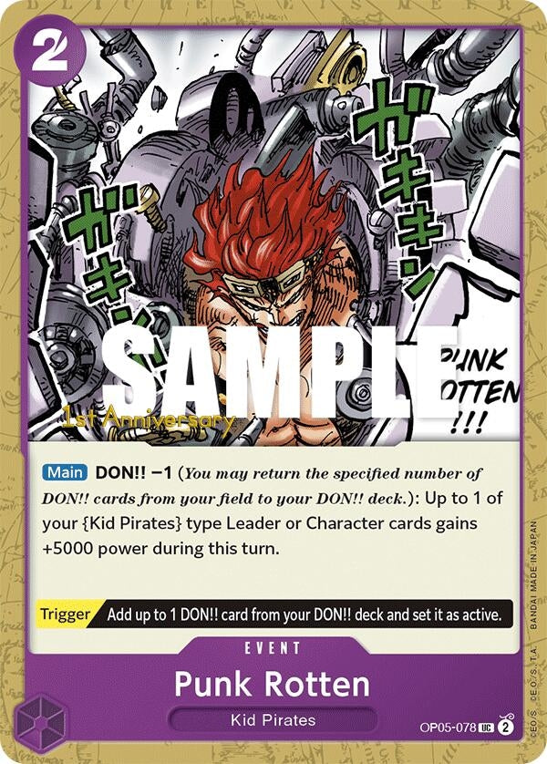 Image for Punk Rotten (Awakening of the New Era: 1st Anniversary Tournament Cards) (OP05-078) - One Piece Card Game