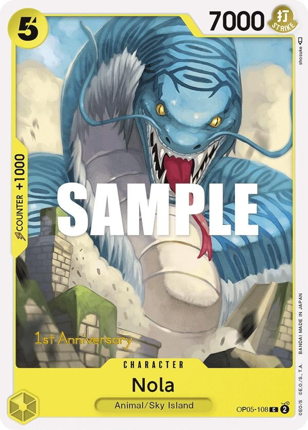 Image for Nola (Awakening of the New Era: 1st Anniversary Tournament Cards) (OP05-108) - One Piece Card Game