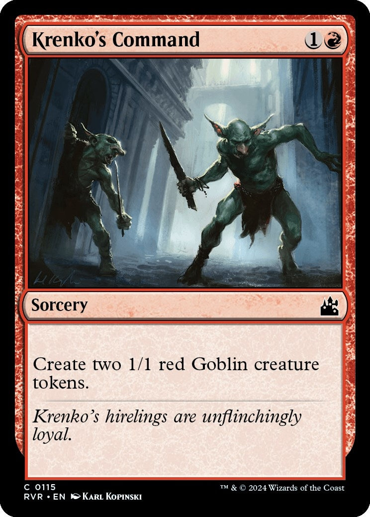 Image for Krenko's Command (Ravnica Remastered) (115) - Magic: The Gathering