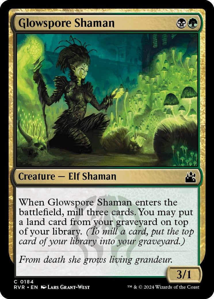Image for Glowspore Shaman (Ravnica Remastered) (184) - Magic: The Gathering