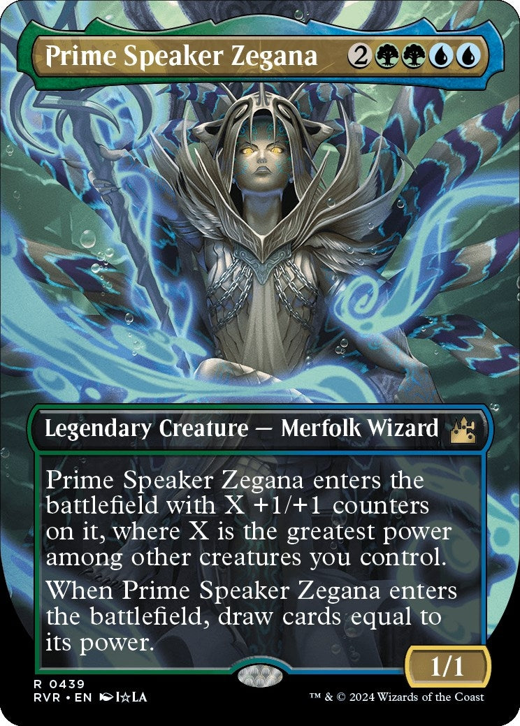 Image for Prime Speaker Zegana (Anime Borderless) (Ravnica Remastered) (439) - Magic: The Gathering