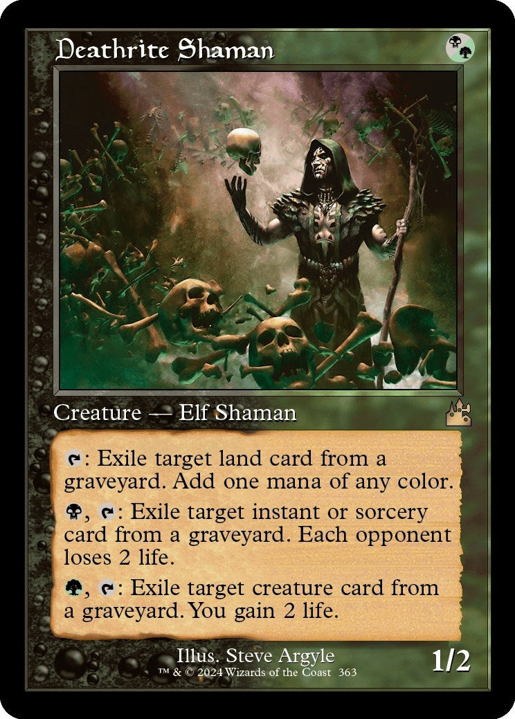 Image for Deathrite Shaman (Retro Frame) (Ravnica Remastered) (363) - Magic: The Gathering