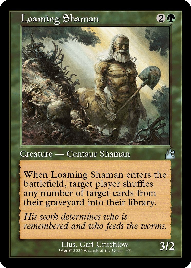 Image for Loaming Shaman (Retro Frame) (Ravnica Remastered) (351) - Magic: The Gathering