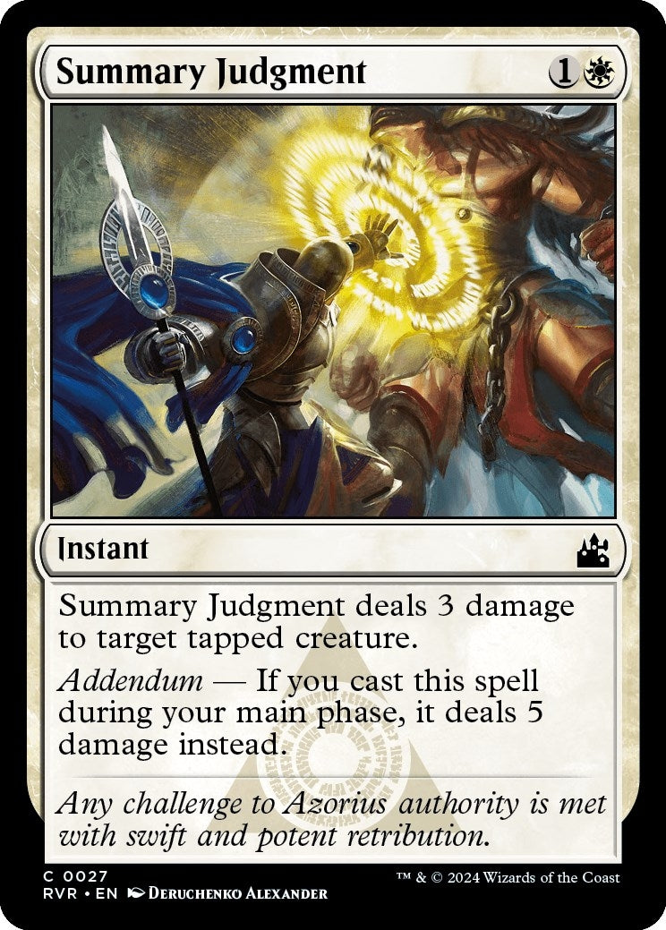 Image for Summary Judgment (Ravnica Remastered) (27) - Magic: The Gathering