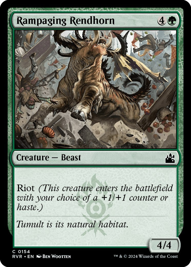 Image for Rampaging Rendhorn (Ravnica Remastered) (154) - Magic: The Gathering