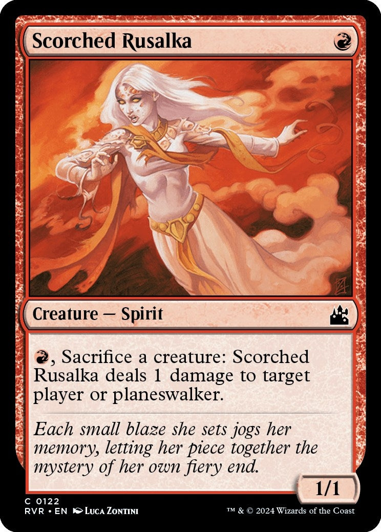 Image for Scorched Rusalka (Ravnica Remastered) (122) - Magic: The Gathering