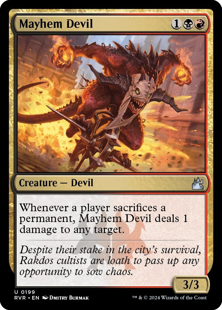 Image for Mayhem Devil (Ravnica Remastered) (199) - Magic: The Gathering