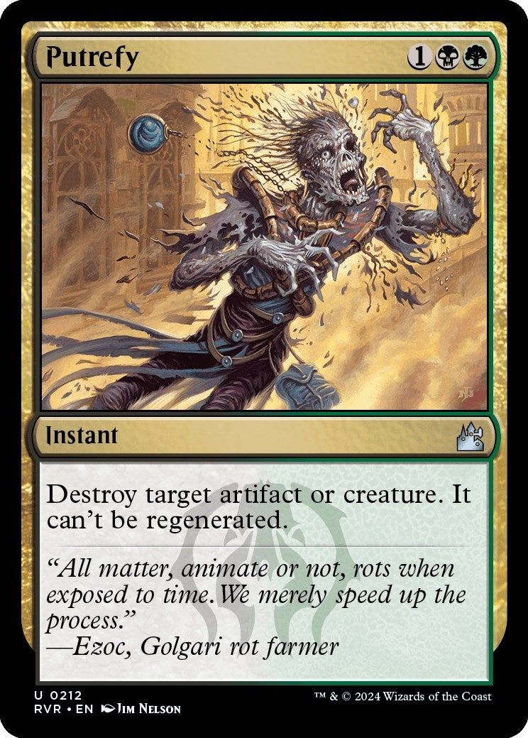 Image for Putrefy (Ravnica Remastered) (212) - Magic: The Gathering