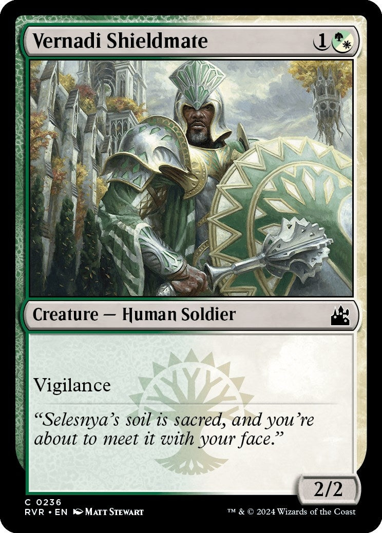 Image for Vernadi Shieldmate (Ravnica Remastered) (236) - Magic: The Gathering