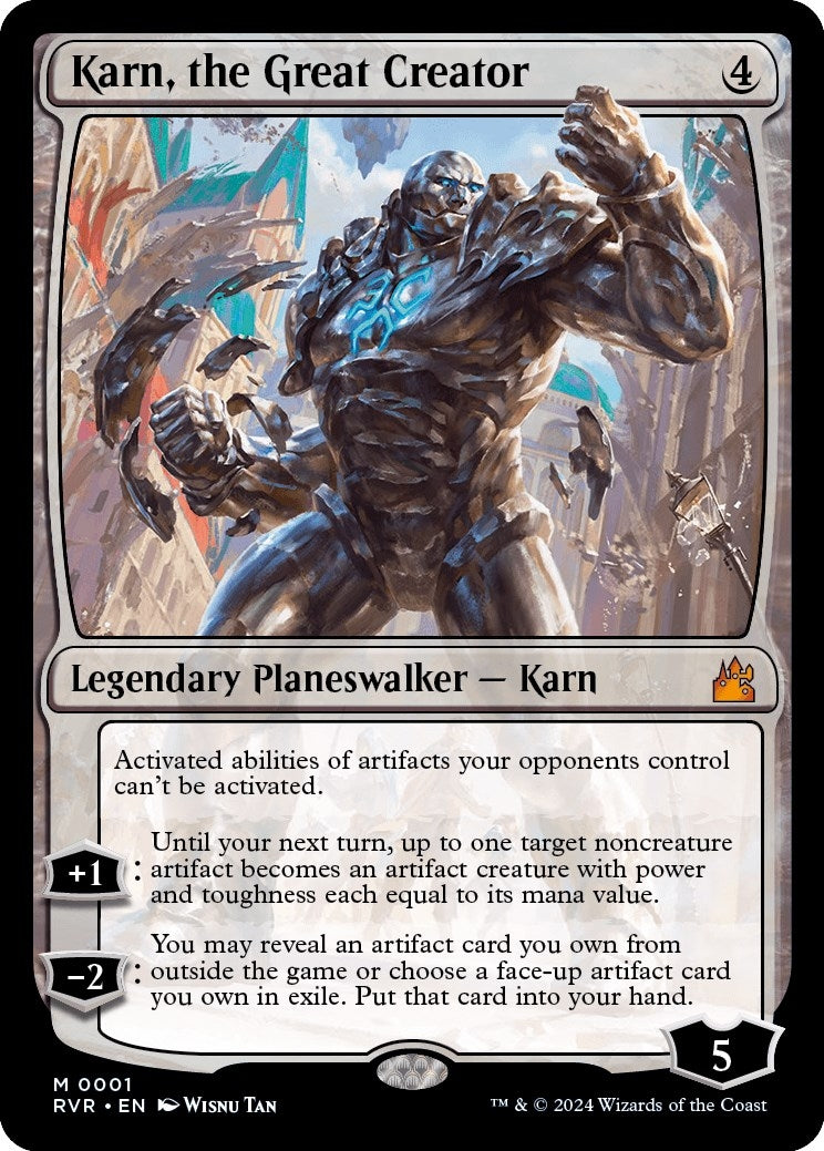 Image for Karn, the Great Creator (Ravnica Remastered) (1) - Magic: The Gathering