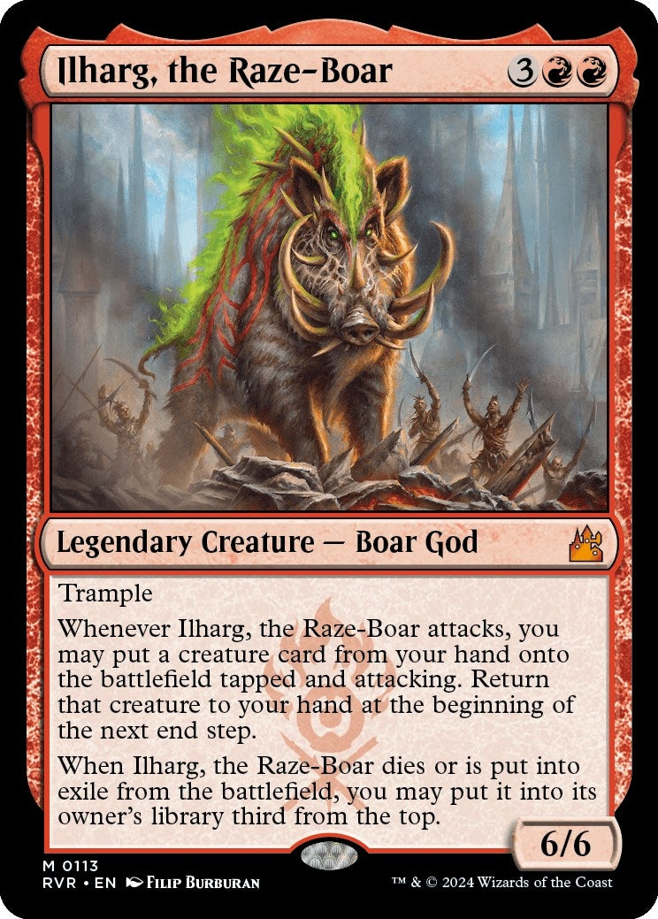 Image for Ilharg, the Raze-Boar (Ravnica Remastered) (113) - Magic: The Gathering
