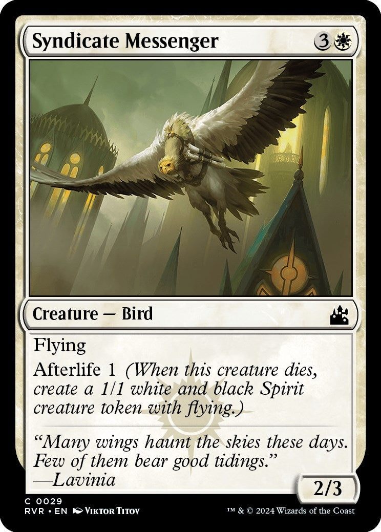 Image for Syndicate Messenger (Ravnica Remastered) (29) - Magic: The Gathering