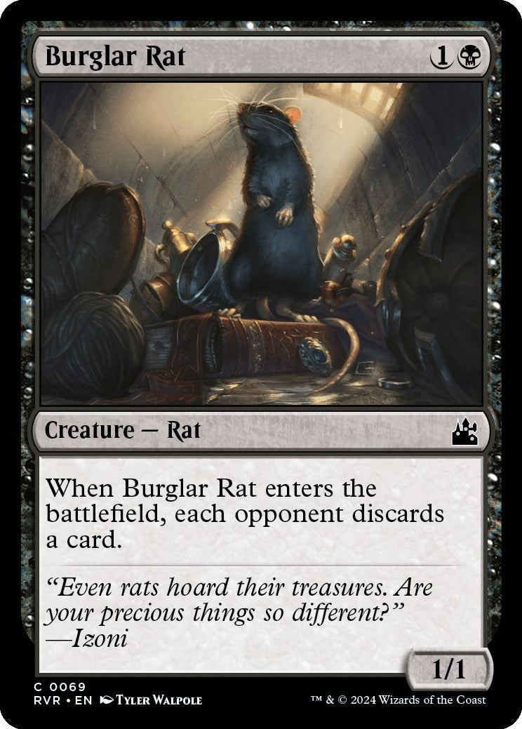 Image for Burglar Rat (Ravnica Remastered) (69) - Magic: The Gathering