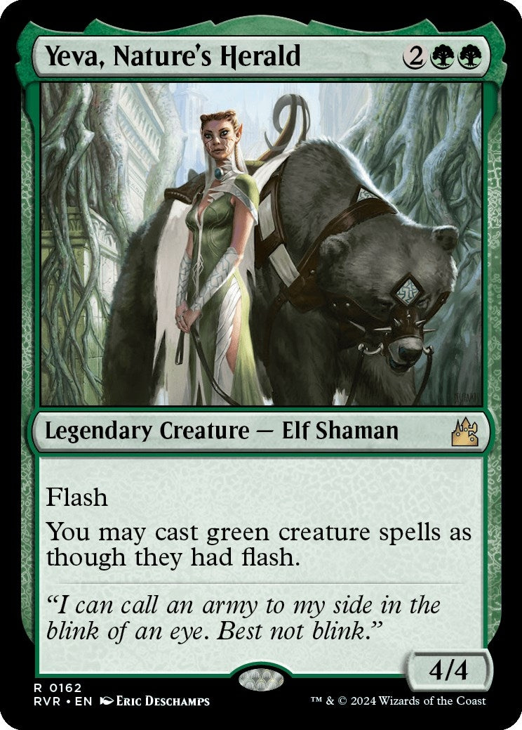 Image for Yeva, Nature's Herald (Ravnica Remastered) (162) - Magic: The Gathering