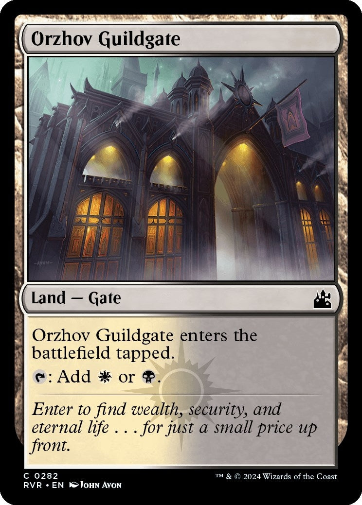 Image for Orzhov Guildgate (Ravnica Remastered) (282) - Magic: The Gathering