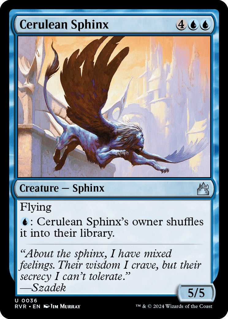 Image for Cerulean Sphinx (Ravnica Remastered) (36) - Magic: The Gathering