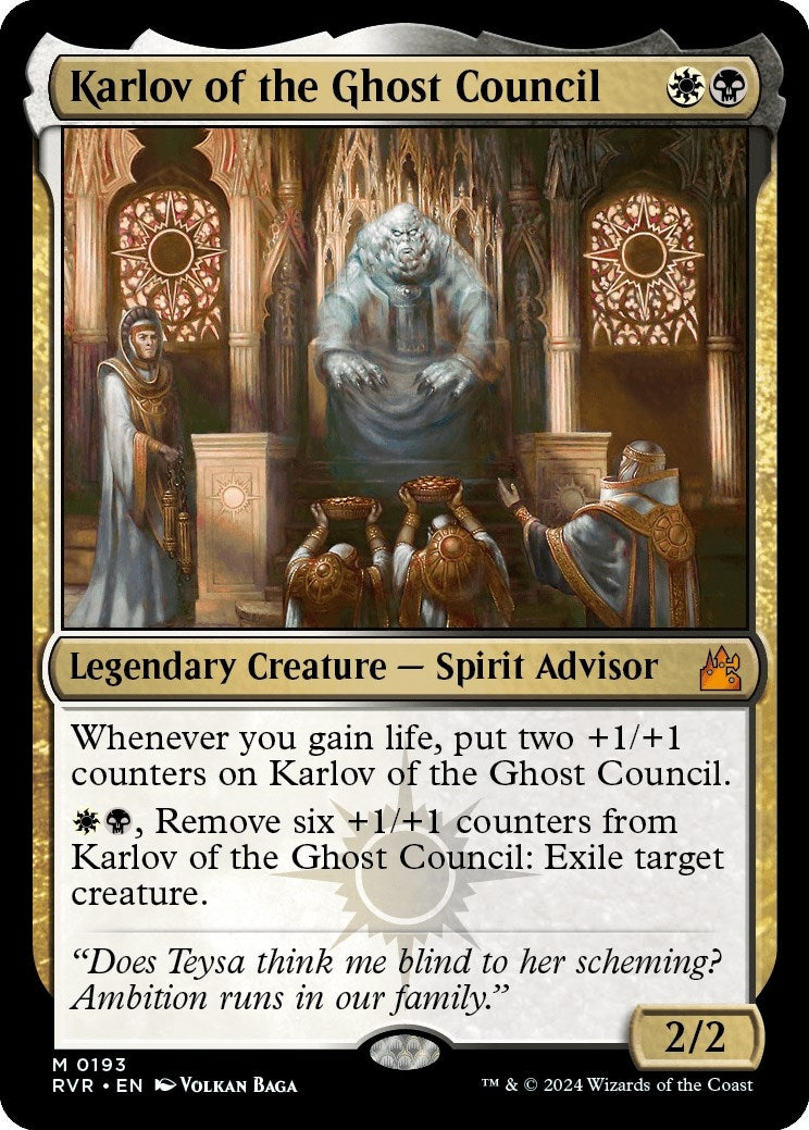 Image for Karlov of the Ghost Council (Ravnica Remastered) (193) - Magic: The Gathering