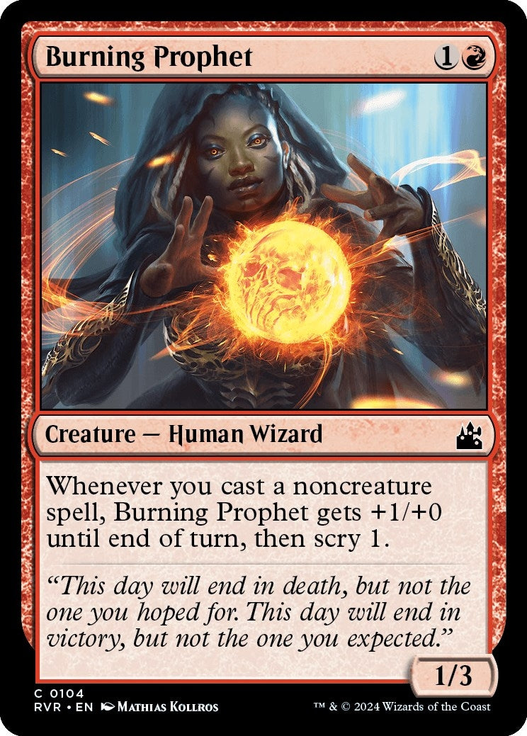 Image for Burning Prophet (Ravnica Remastered) (104) - Magic: The Gathering