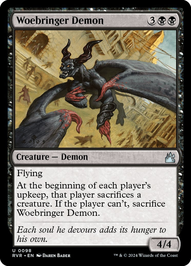 Image for Woebringer Demon (Ravnica Remastered) (98) - Magic: The Gathering