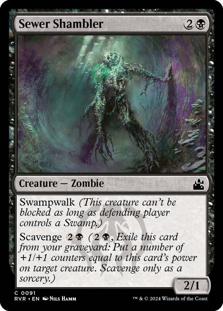 Image for Sewer Shambler (Ravnica Remastered) (91) - Magic: The Gathering