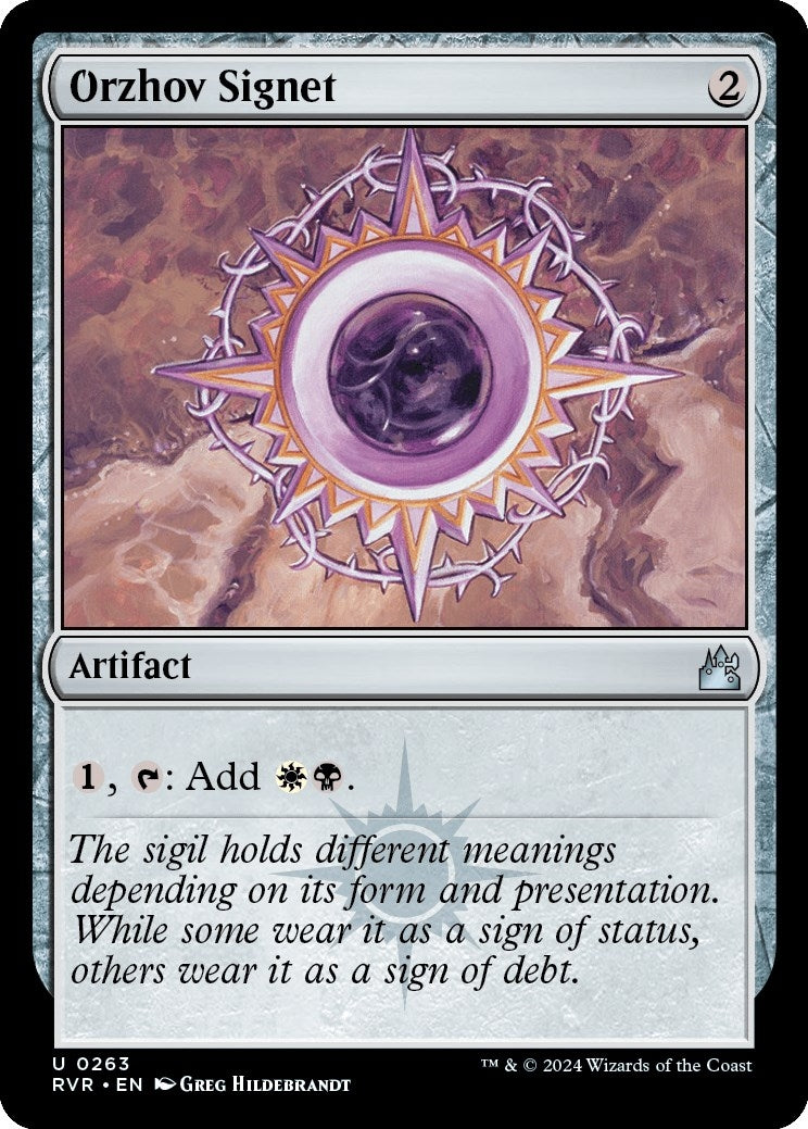Image for Orzhov Signet (Ravnica Remastered) (263) - Magic: The Gathering