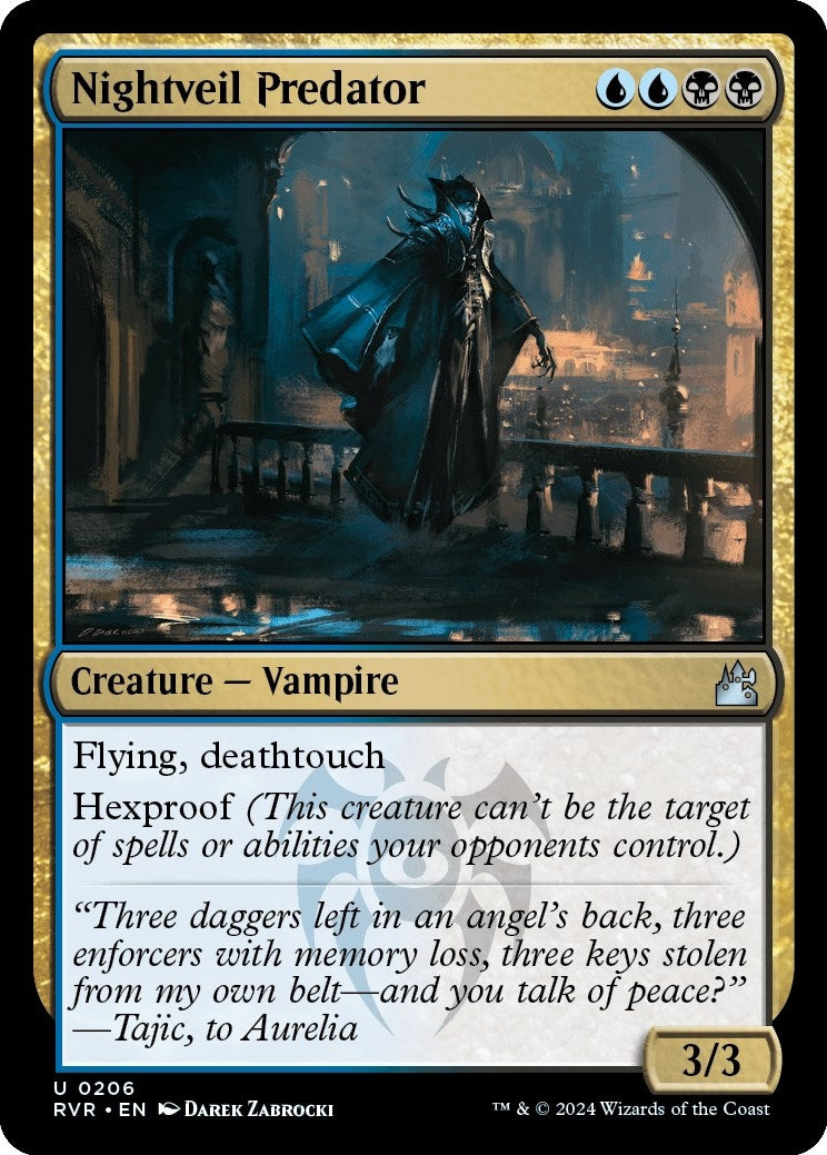 Image for Nightveil Predator (Ravnica Remastered) (206) - Magic: The Gathering