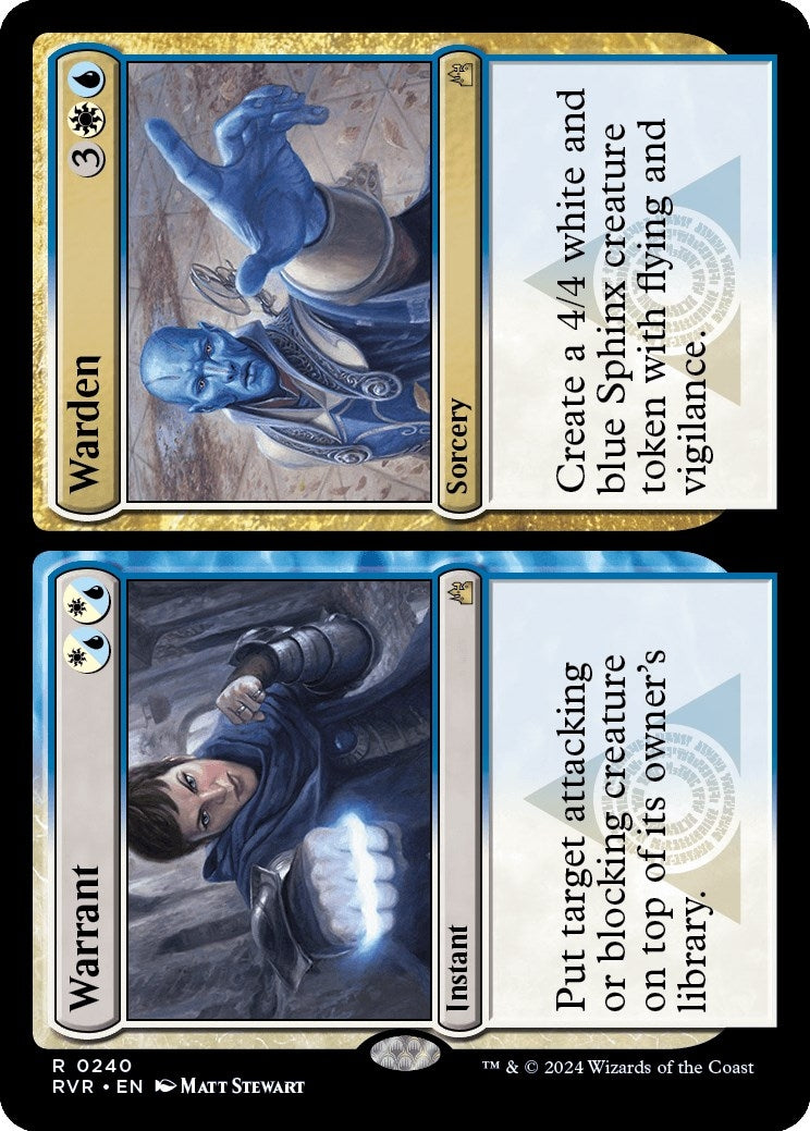 Image for Warrant // Warden (Ravnica Remastered) (240) - Magic: The Gathering